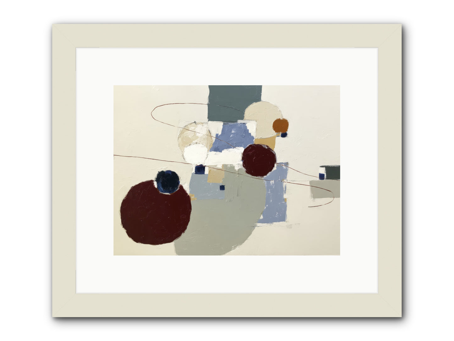 Deep Waters -- Framed Print - White 12x9