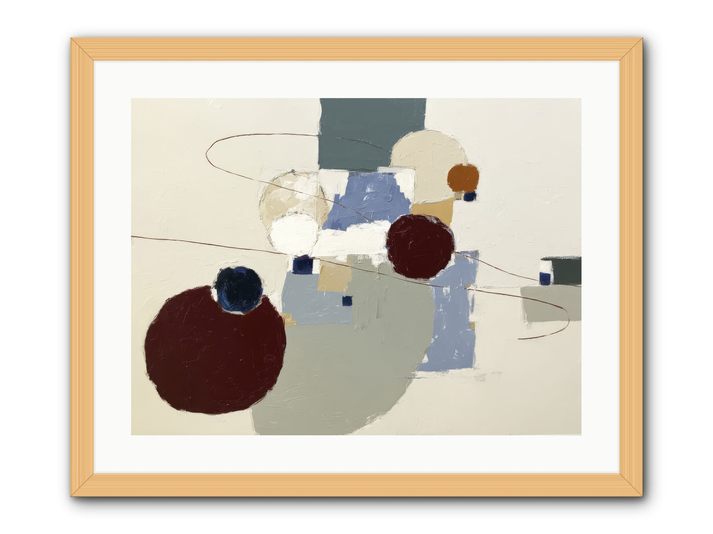 Deep Waters -- Framed Print - Natural 24x18