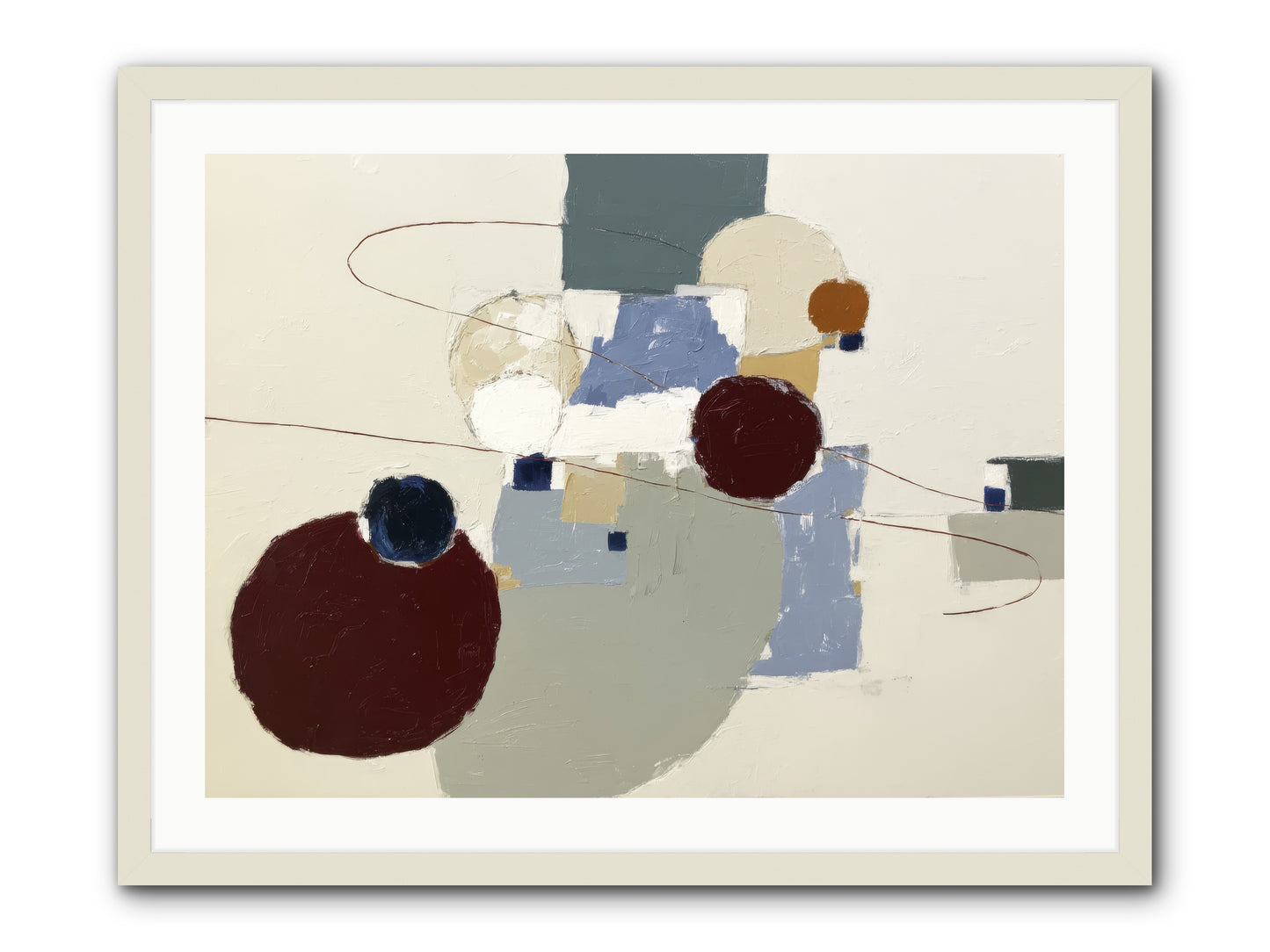 Deep Waters -- Framed Print - White 32x24