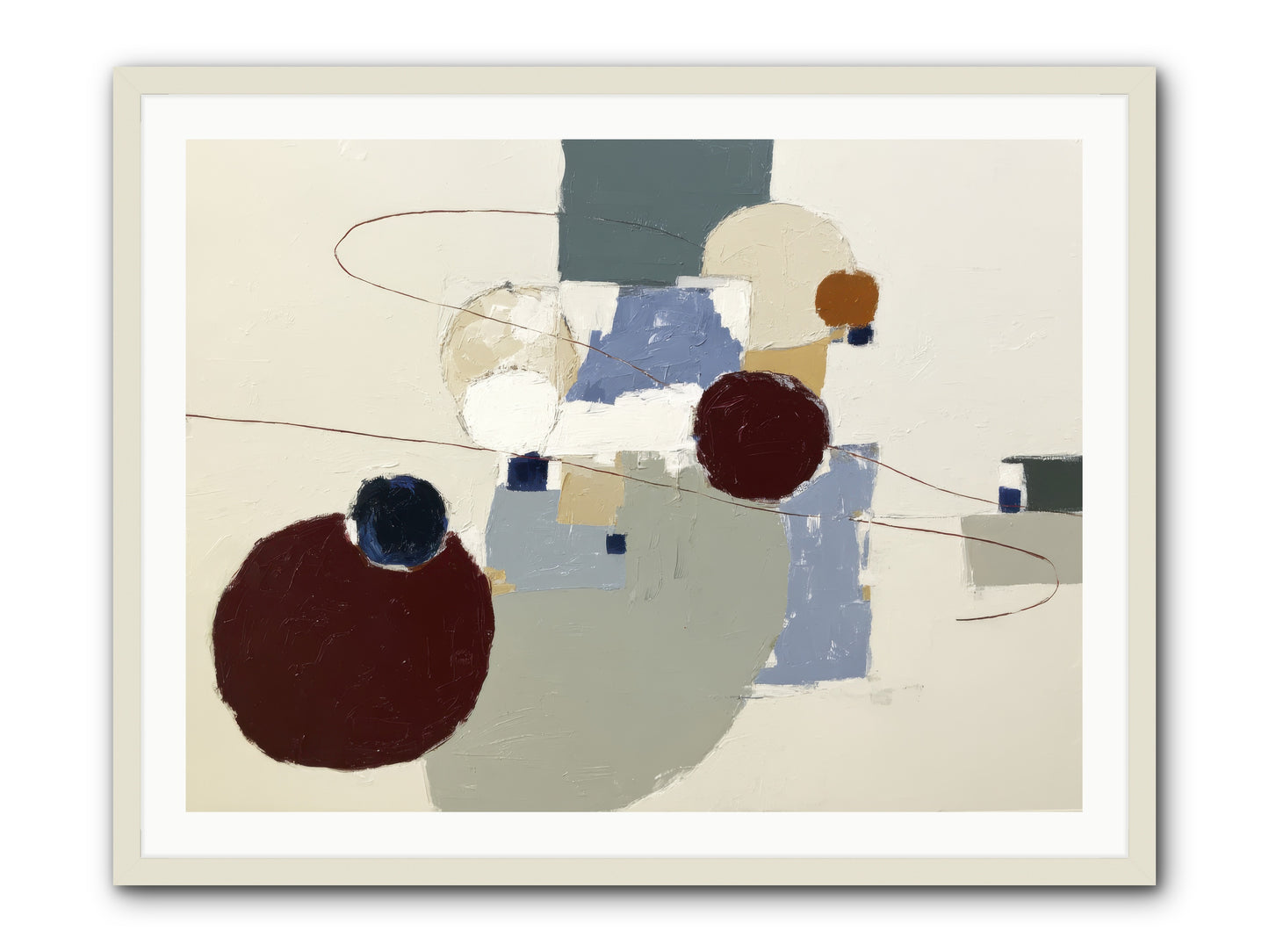 Deep Waters -- Framed Print - White 40x30