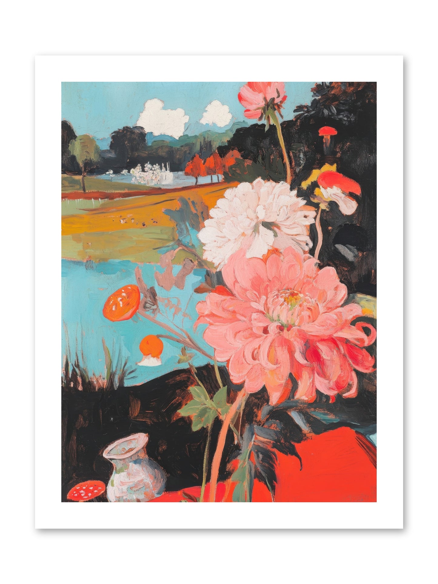 Defiant Blooms -- Loose Canvas Print 12x16