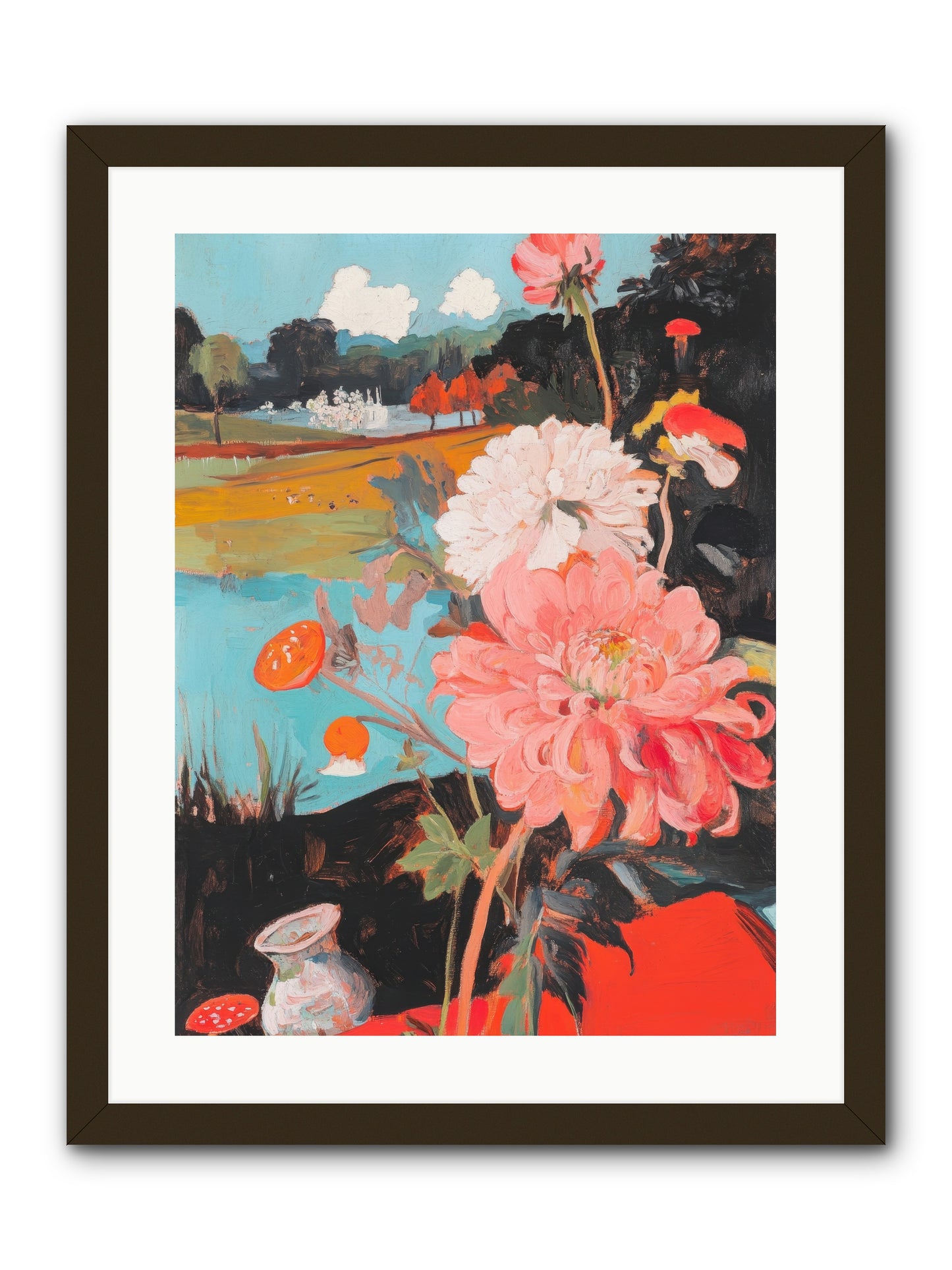 Defiant Blooms -- Framed Print - Black 18x24