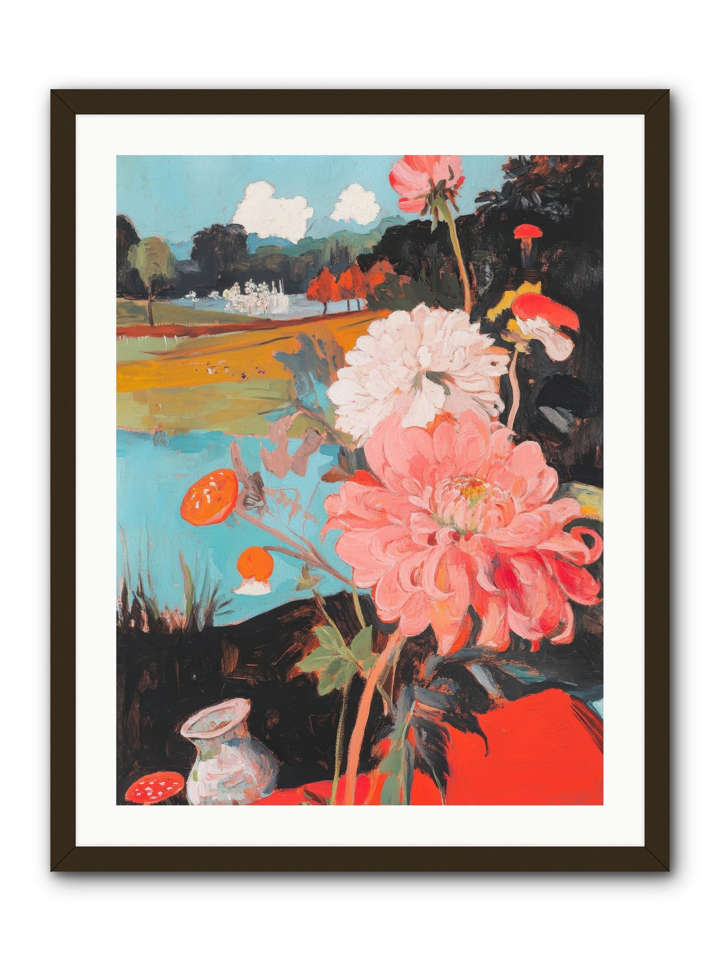 Defiant Blooms -- Framed Print - Black 24x32