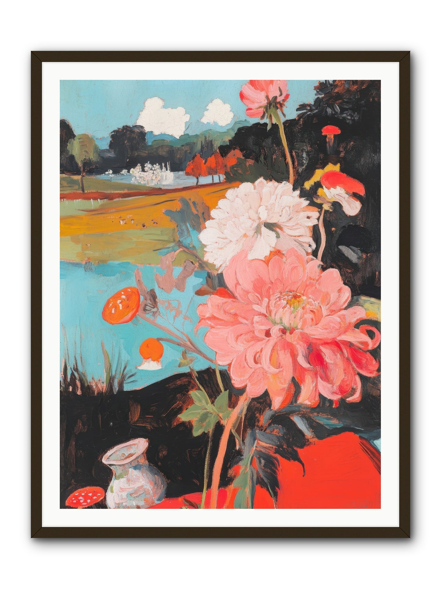Defiant Blooms -- Framed Print - Black 36x48