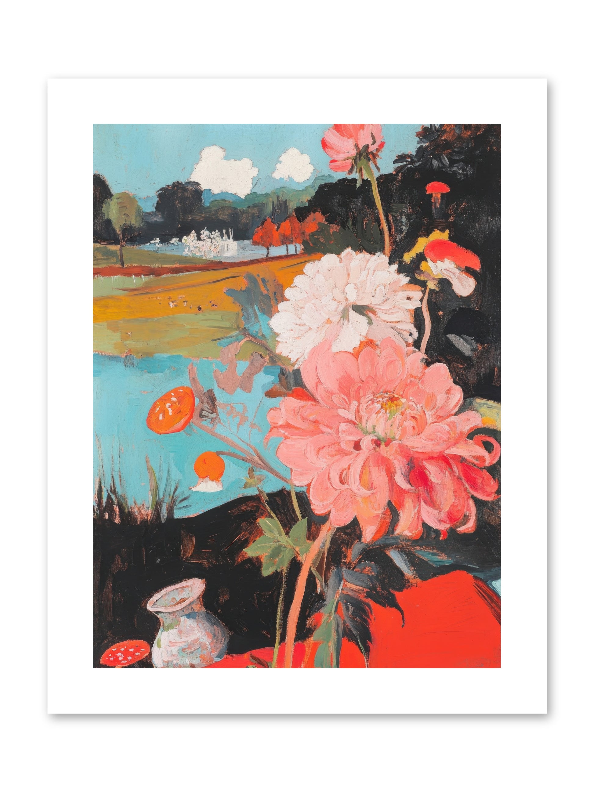 Defiant Blooms -- Paper Print 9x12