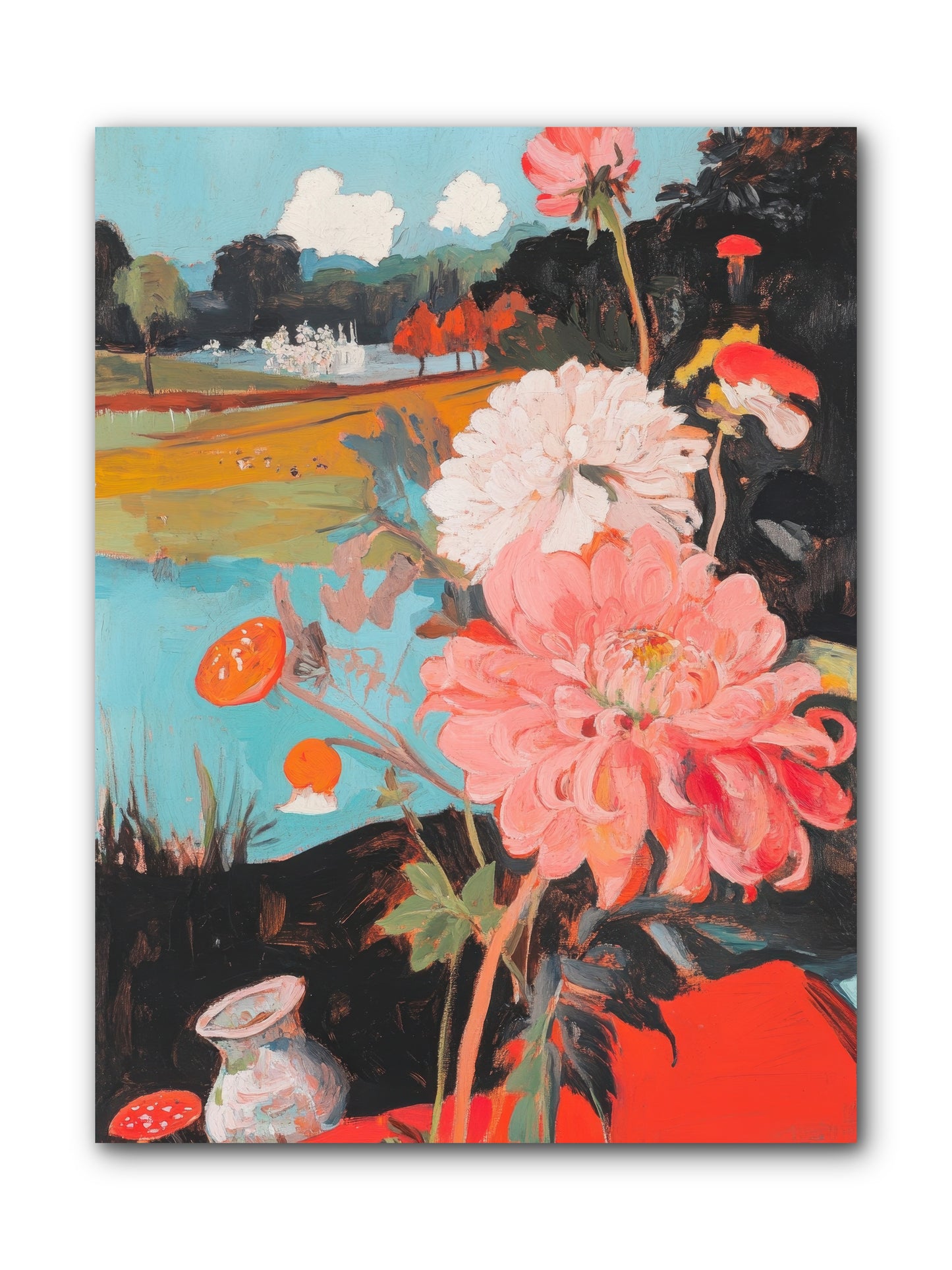 Defiant Blooms -- Wrapped Canvas 9x12