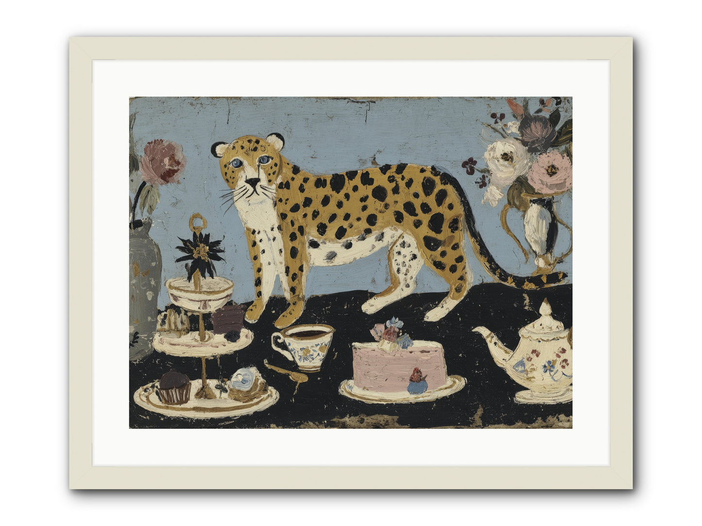 Deliberate Extravagance -- Framed Print - White 24x18