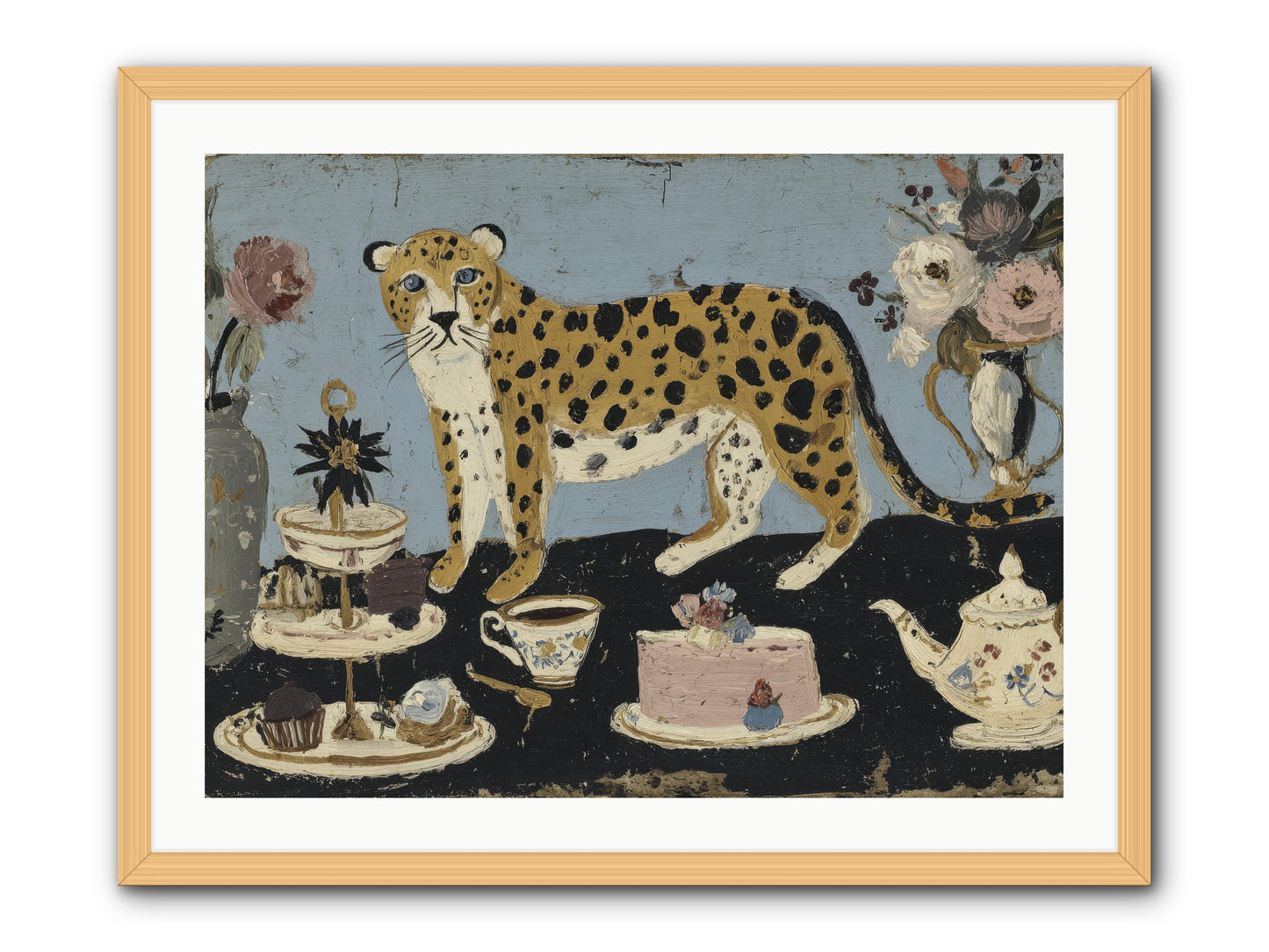 Deliberate Extravagance -- Framed Print - Natural 32x24