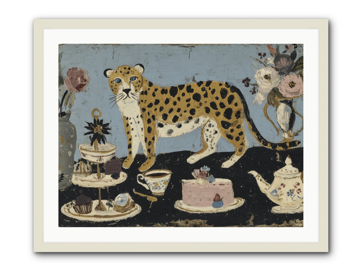 Deliberate Extravagance -- Framed Print - White 32x24