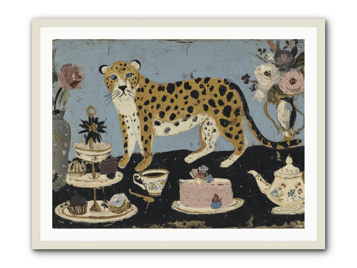 Deliberate Extravagance -- Framed Print - White 40x30