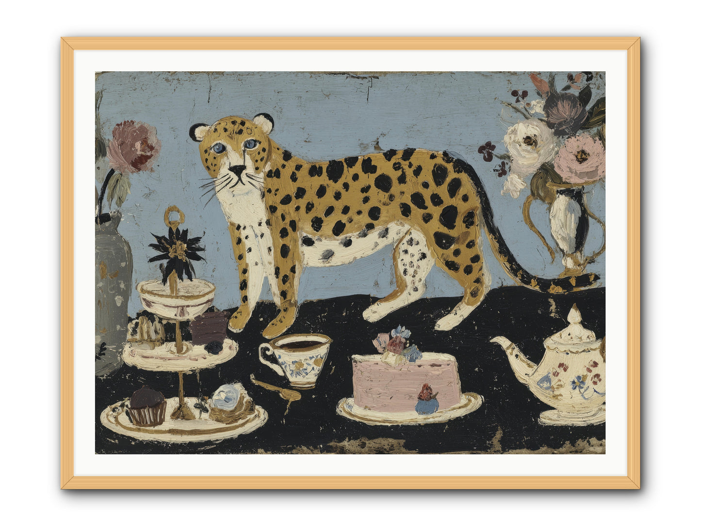 Deliberate Extravagance -- Framed Print - Natural 48x36