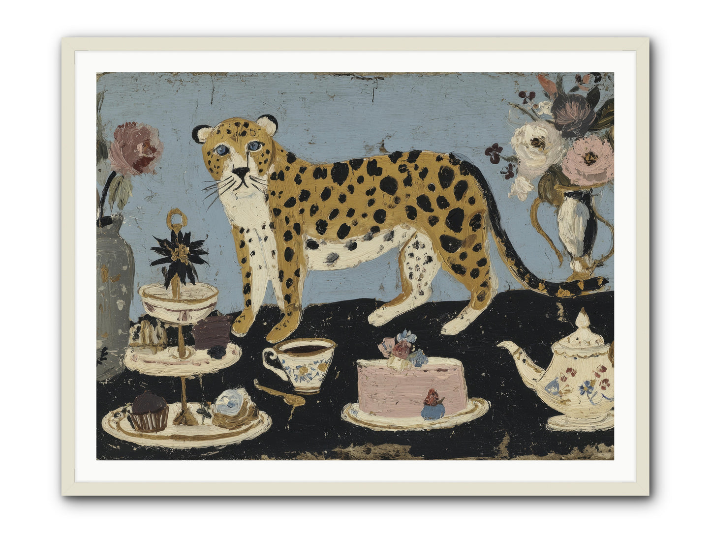 Deliberate Extravagance -- Framed Print - White 48x36
