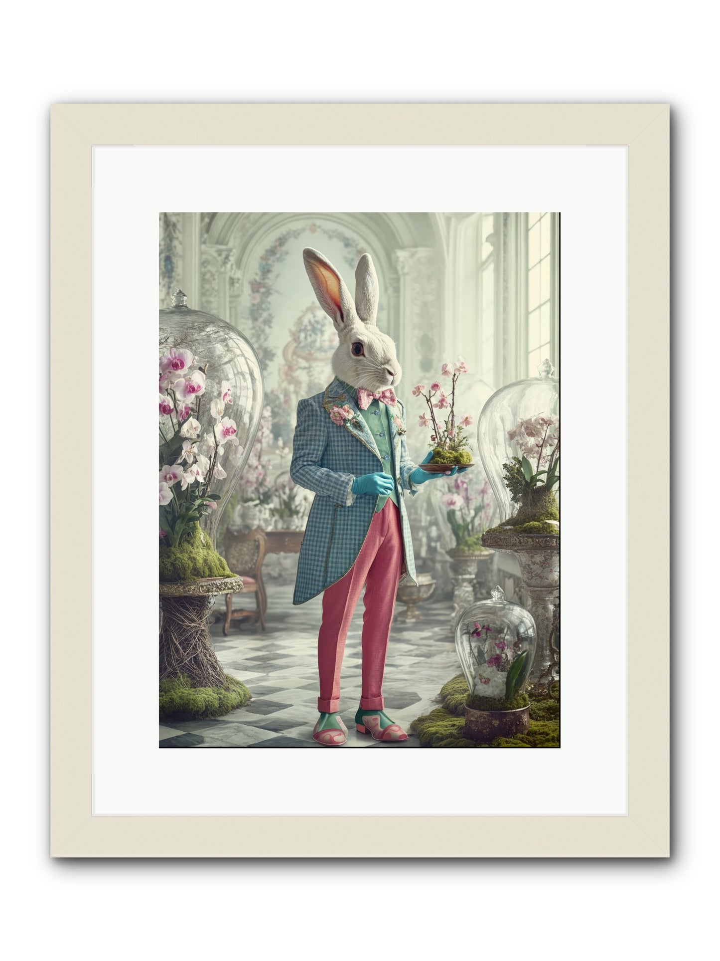 Delight Lives HereRez -- Framed Print - White 12x16