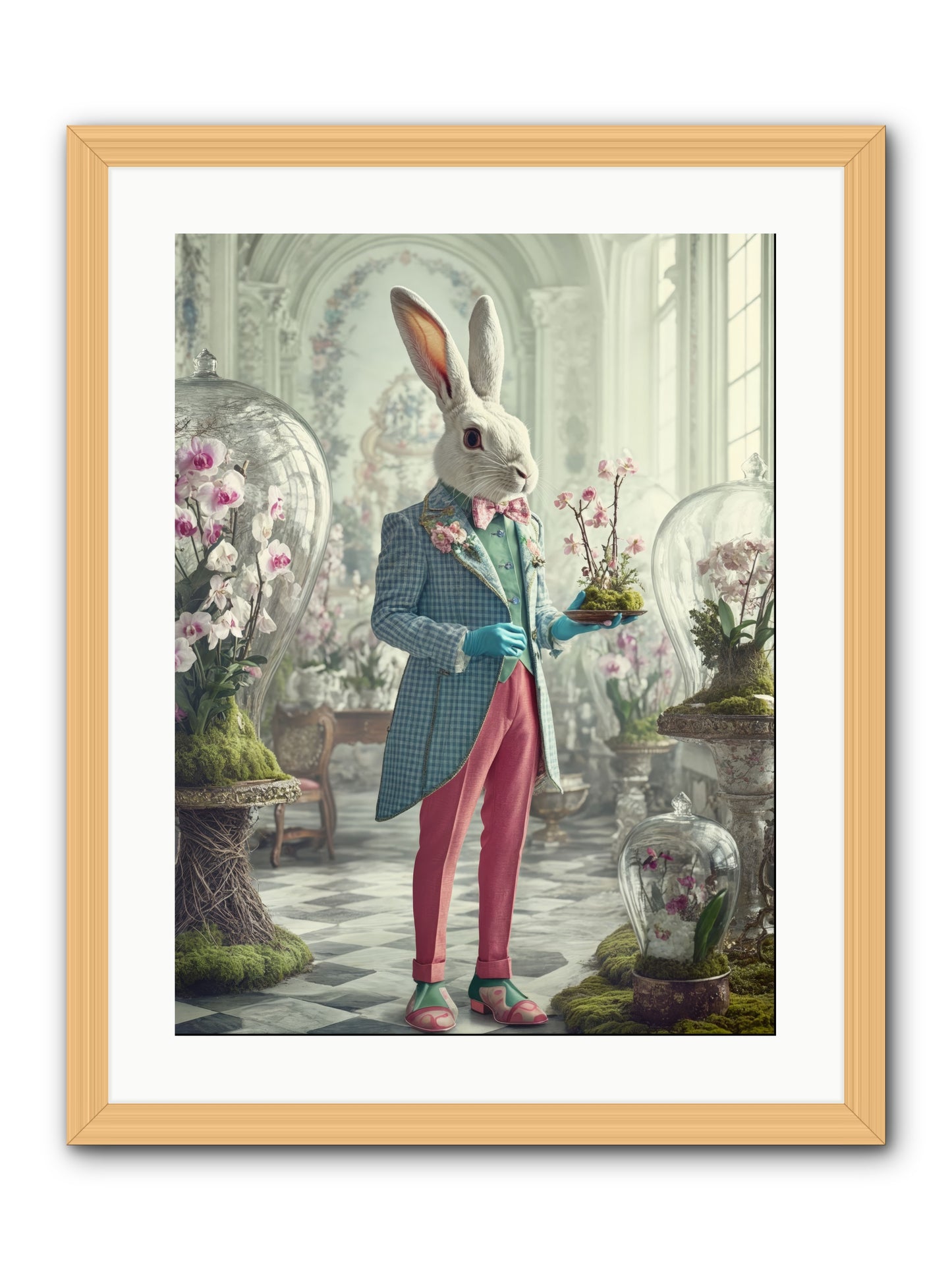 Delight Lives HereRez -- Framed Print - Natural 18x24