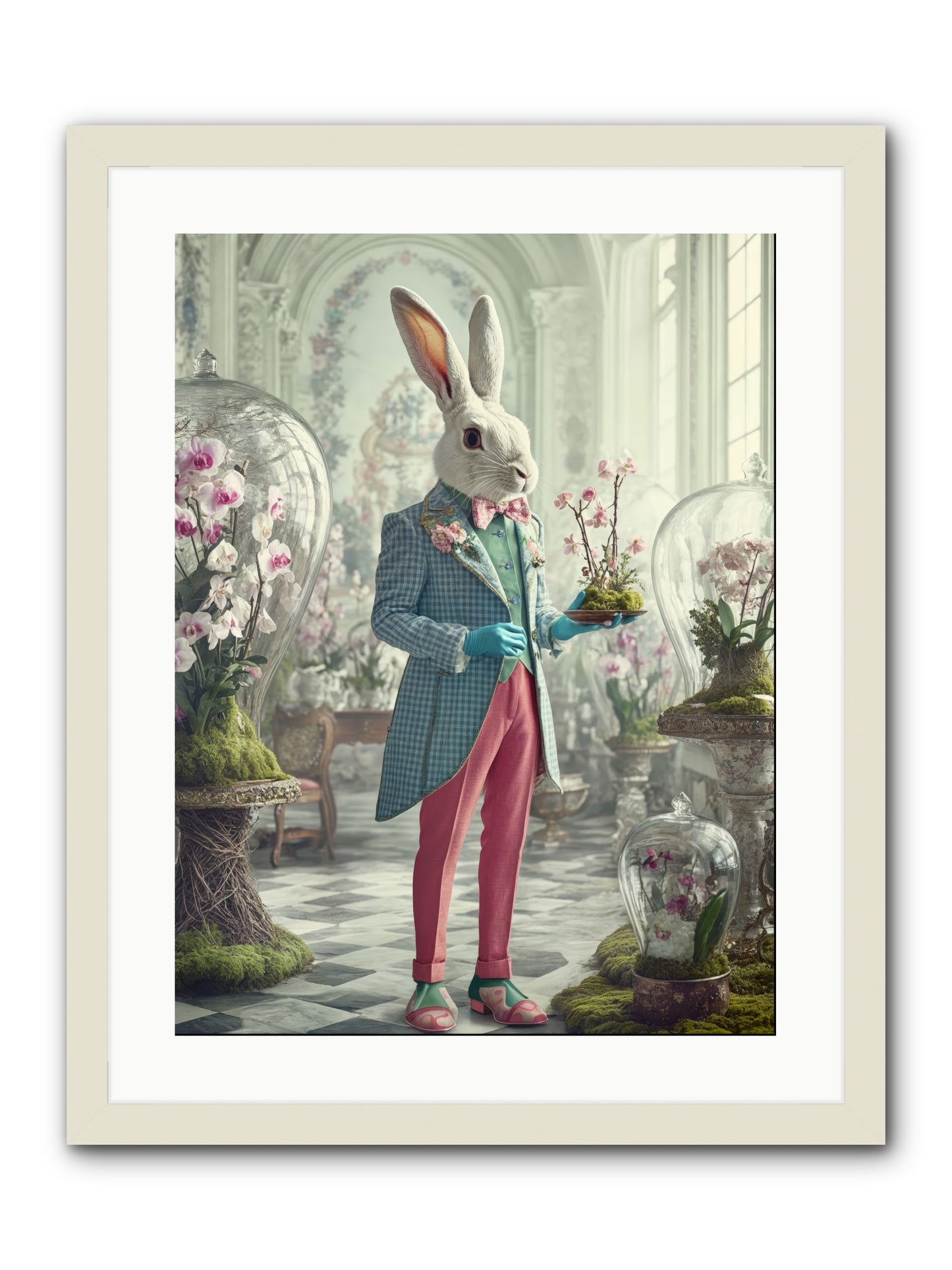 Delight Lives HereRez -- Framed Print - White 18x24