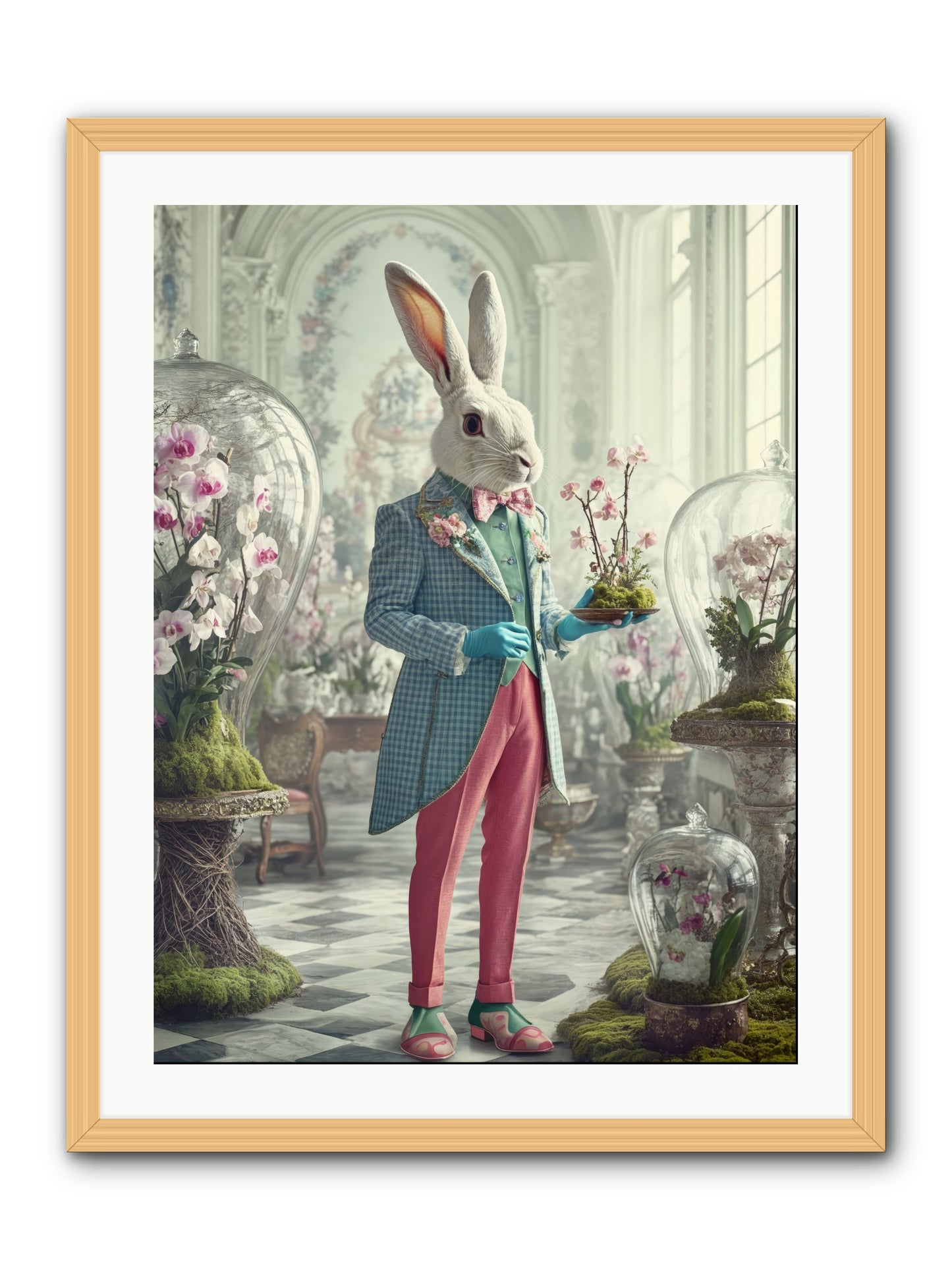 Delight Lives HereRez -- Framed Print - Natural 24x32
