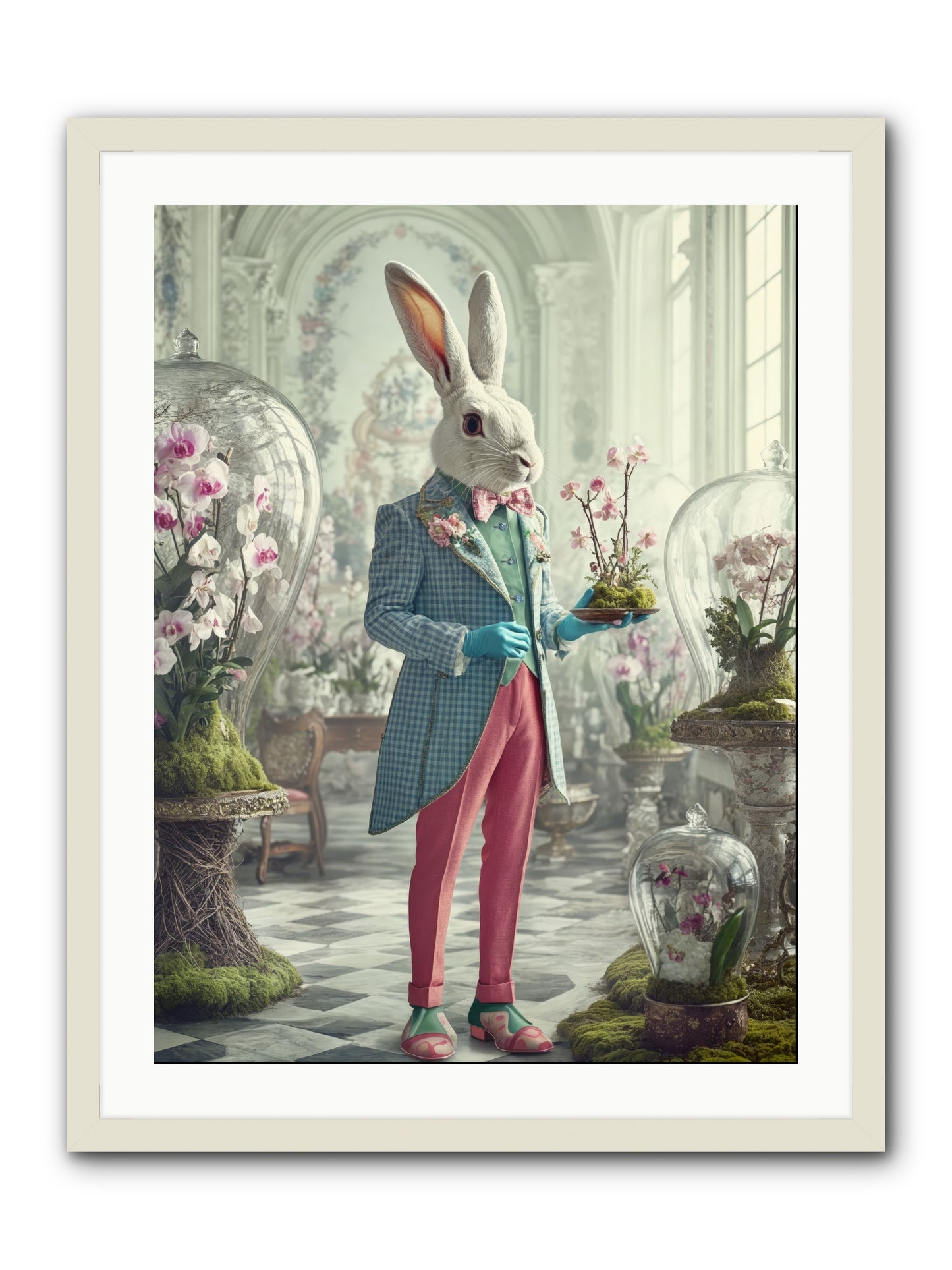 Delight Lives HereRez -- Framed Print - White 24x32