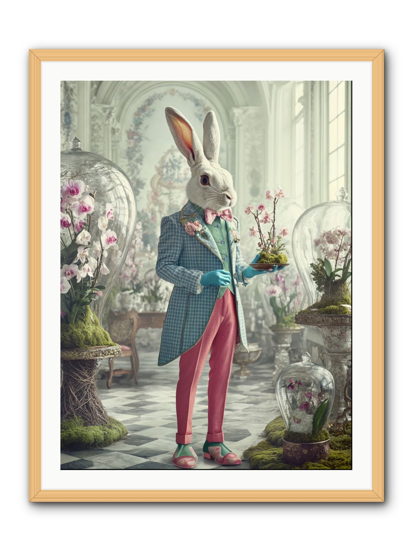 Delight Lives HereRez -- Framed Print - Natural 30x40