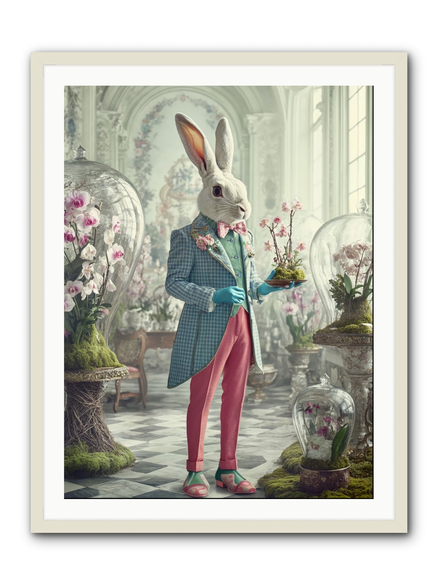 Delight Lives HereRez -- Framed Print - White 30x40