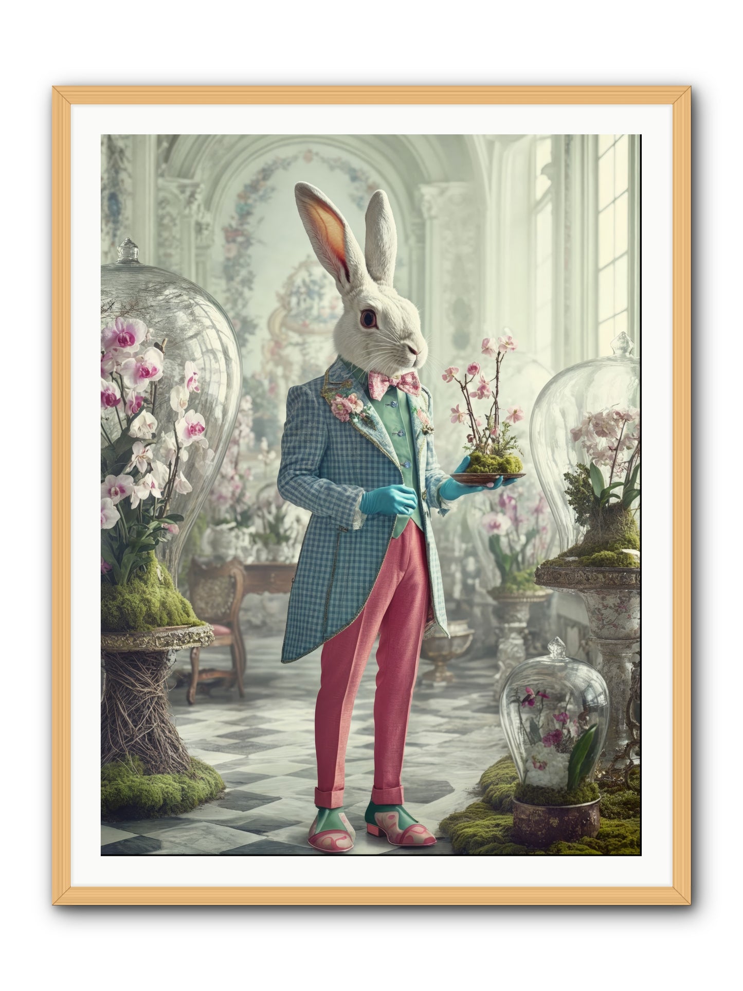 Delight Lives HereRez -- Framed Print - Natural 36x48