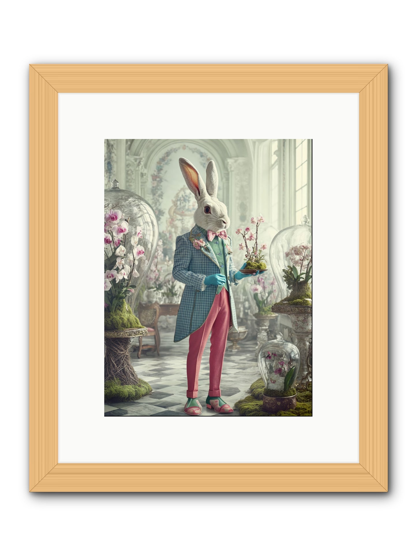 Delight Lives HereRez -- Framed Print - Natural 9x12