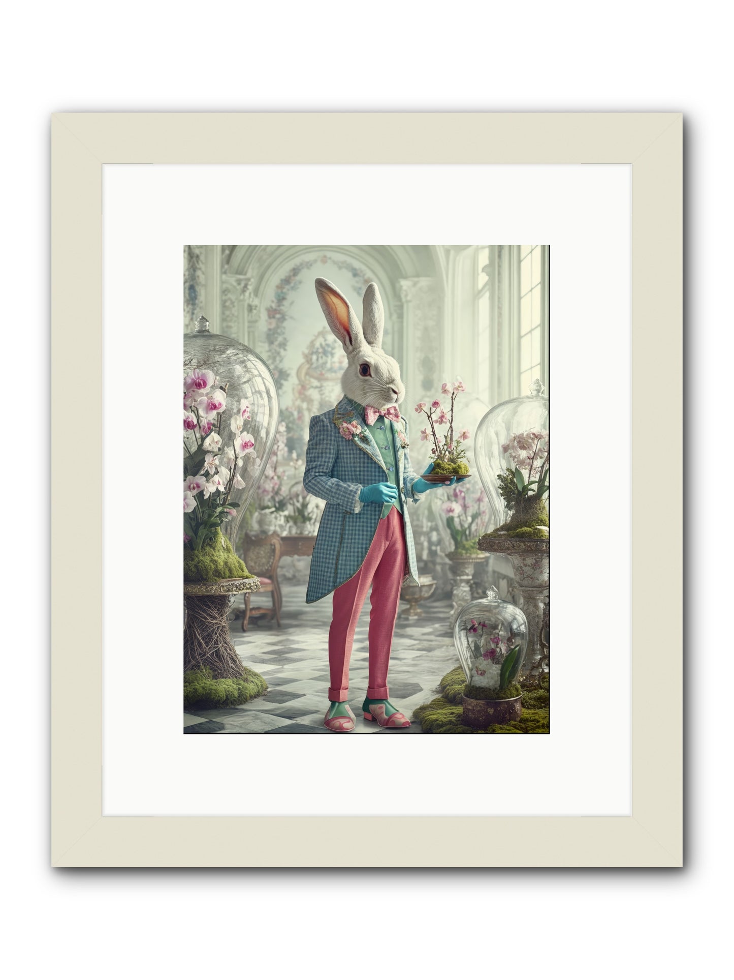 Delight Lives HereRez -- Framed Print - White 9x12