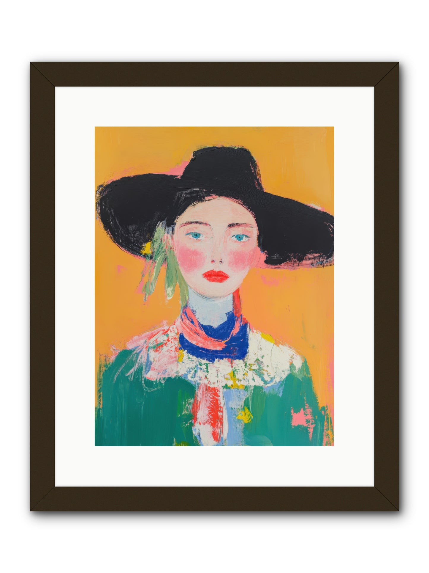 Desert Bloom -- Framed Print - Black 12x16