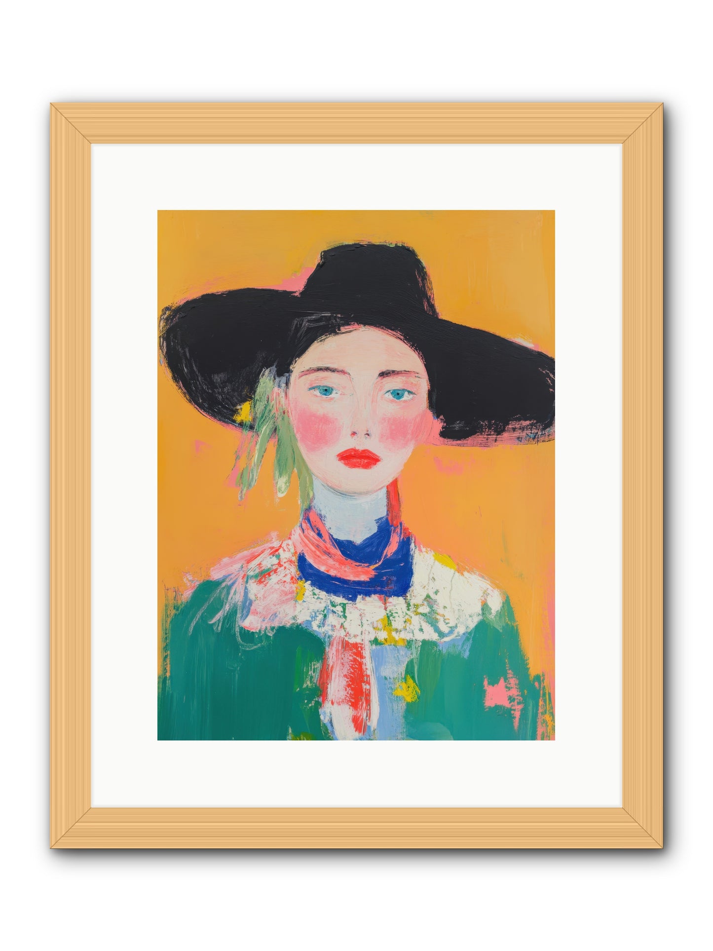 Desert Bloom -- Framed Print - Natural 12x16
