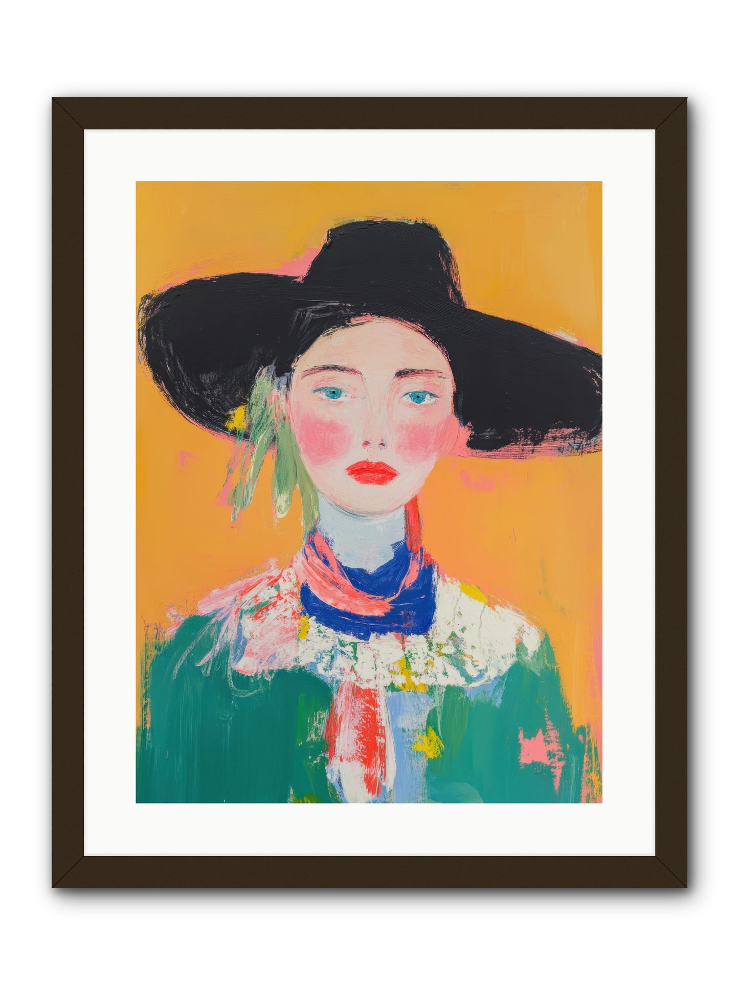 Desert Bloom -- Framed Print - Black 18x24