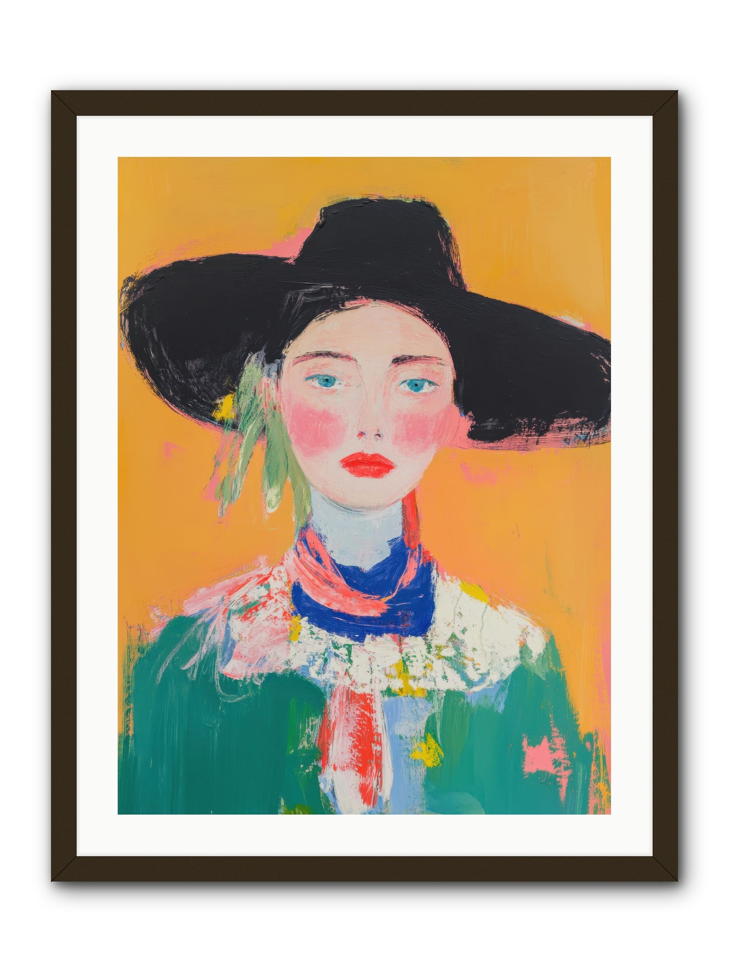 Desert Bloom -- Framed Print - Black 24x32