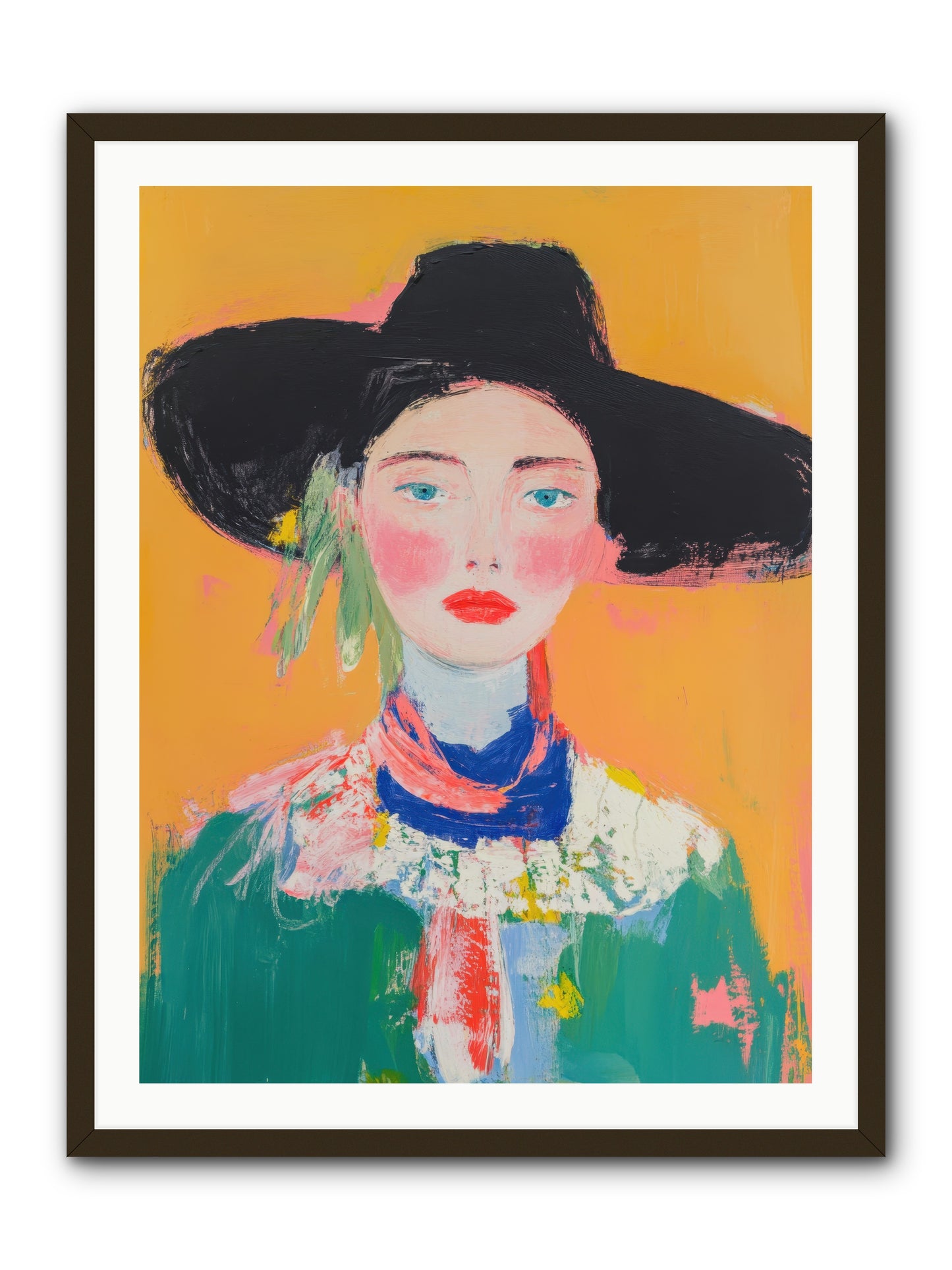 Desert Bloom -- Framed Print - Black 30x40