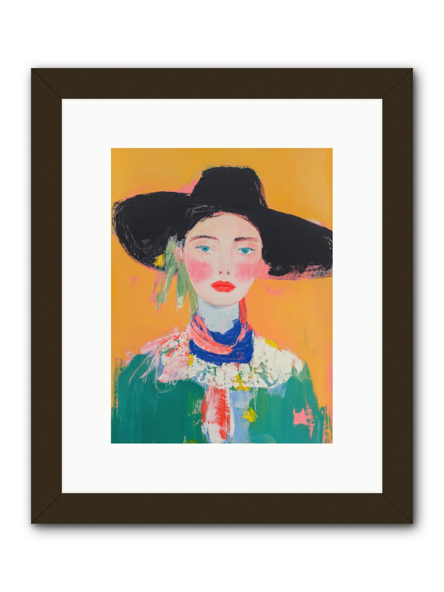 Desert Bloom -- Framed Print - Black 9x12
