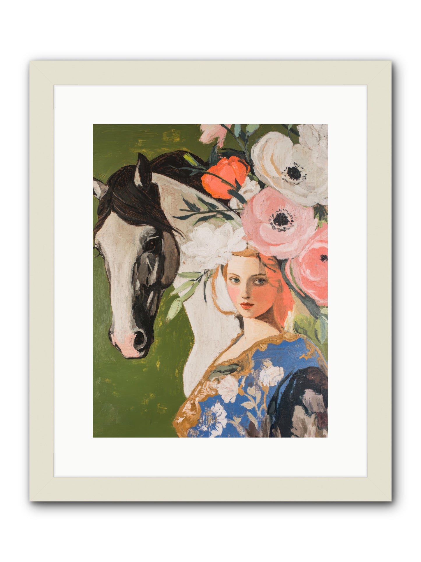 Desert Glass -- Framed Print - White 12x16