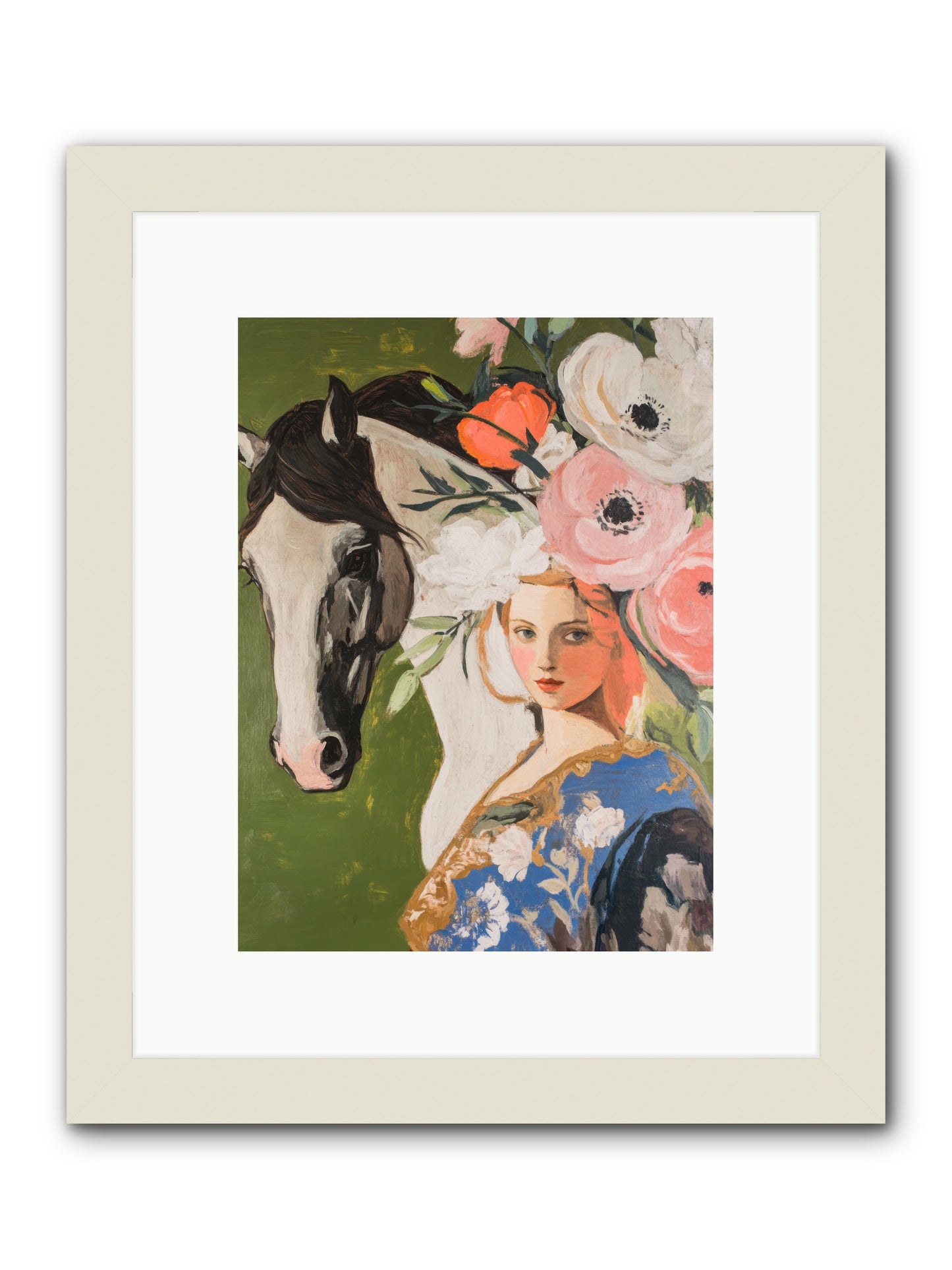 Desert Glass -- Framed Print - White 9x12