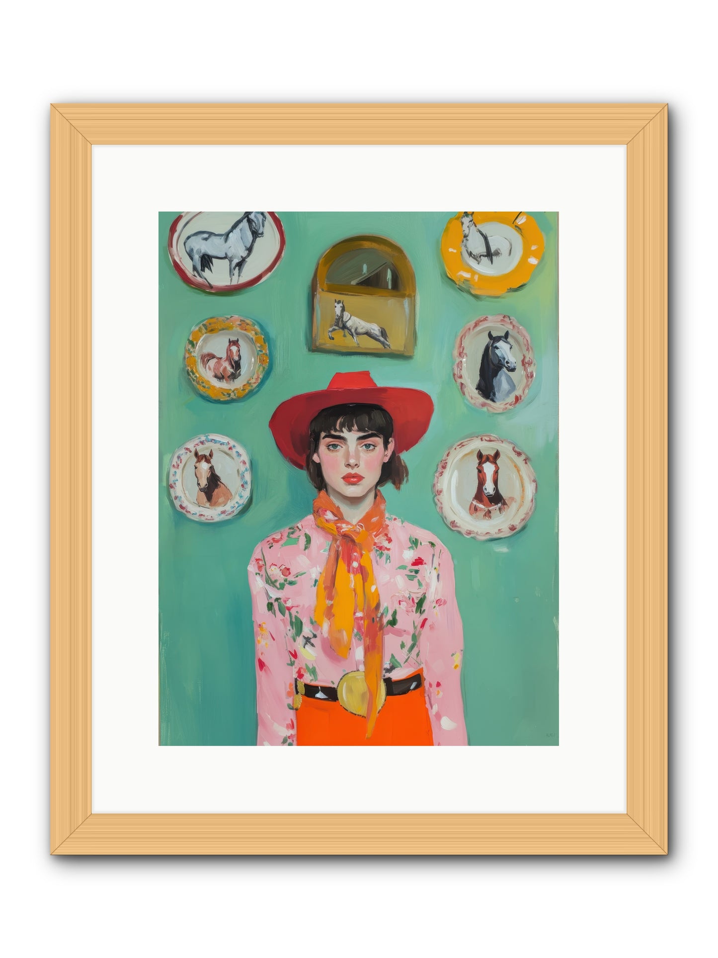 Desert Monarch -- Framed Print - Natural 12x16