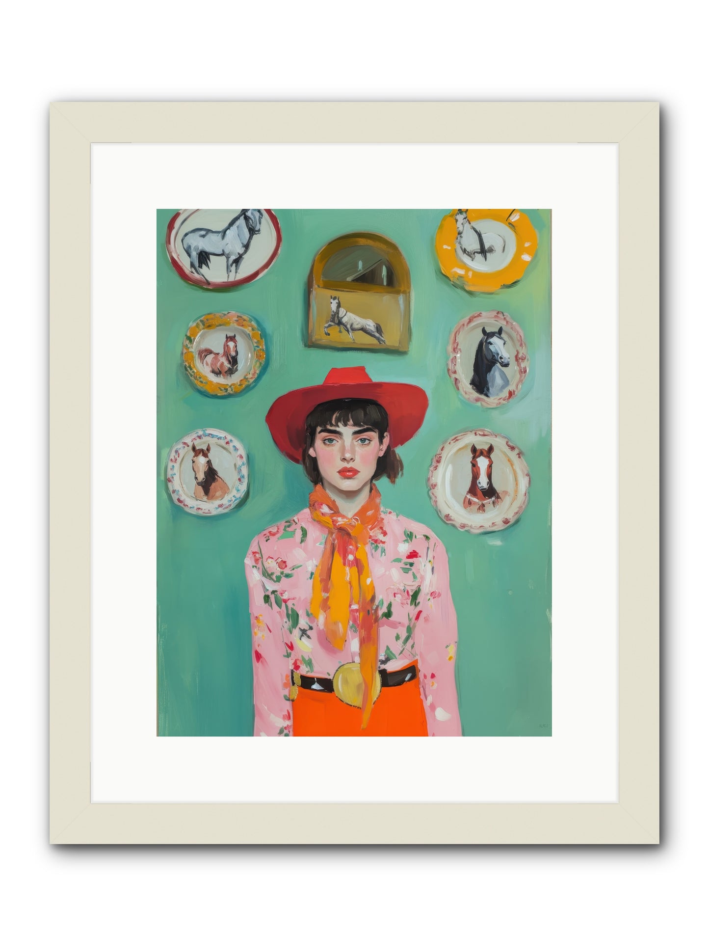 Desert Monarch -- Framed Print - White 12x16