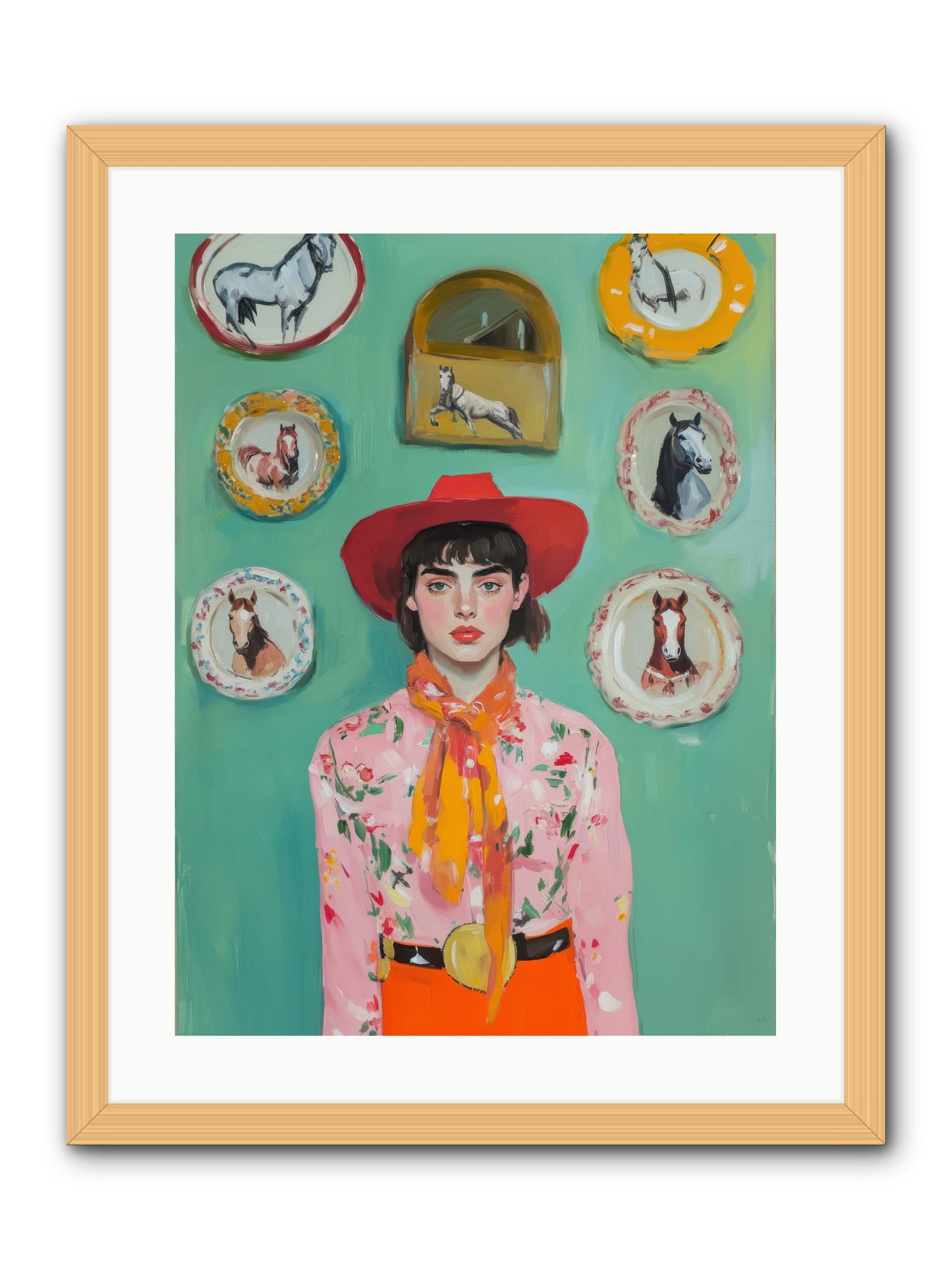 Desert Monarch -- Framed Print - Natural 18x24