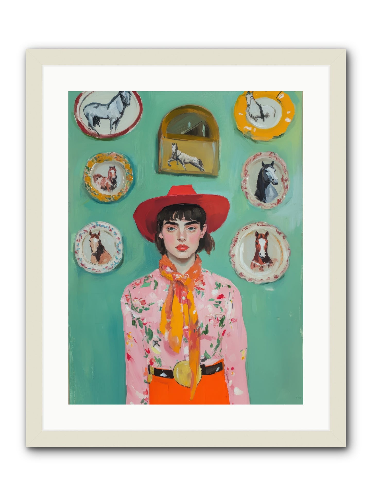 Desert Monarch -- Framed Print - White 18x24