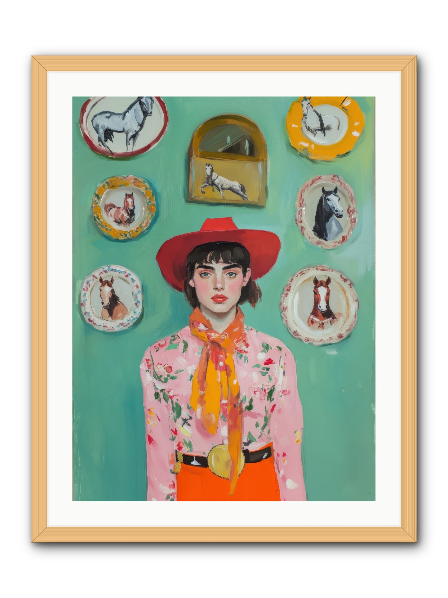 Desert Monarch -- Framed Print - Natural 24x32