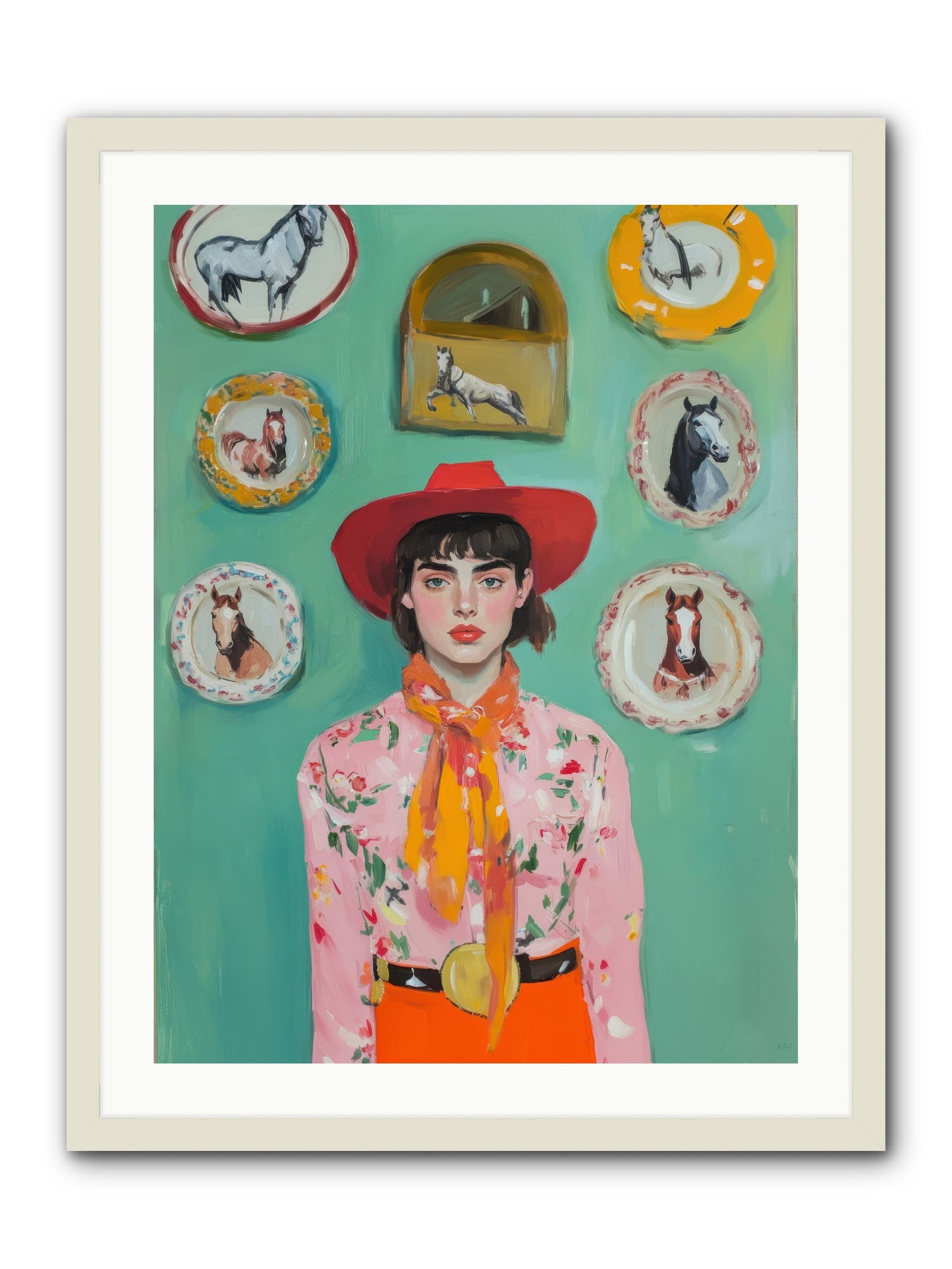 Desert Monarch -- Framed Print - White 24x32