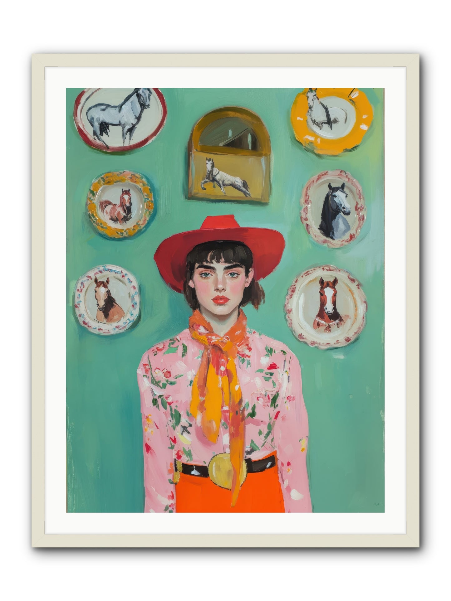 Desert Monarch -- Framed Print - White 30x40
