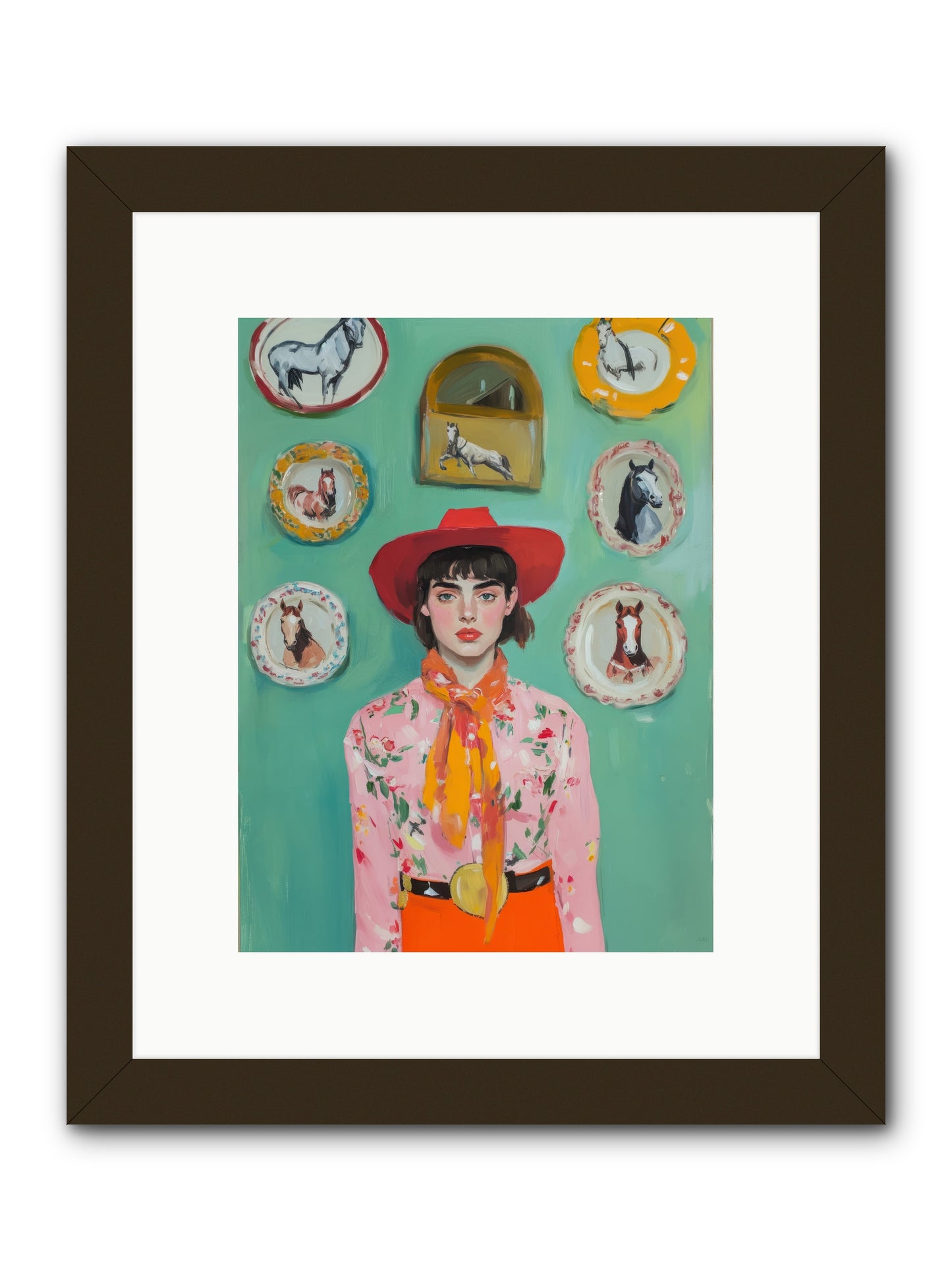 Desert Monarch -- Framed Print - Black 9x12