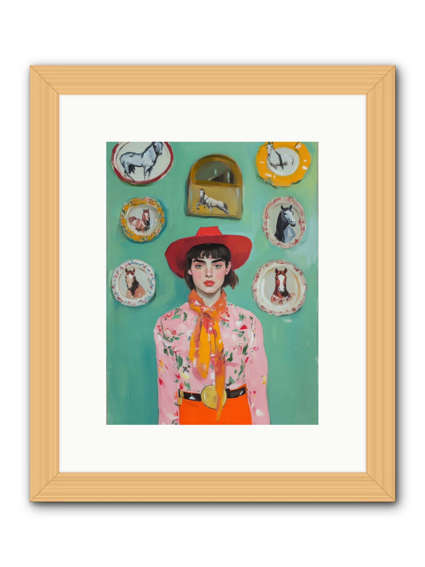 Desert Monarch -- Framed Print - Natural 9x12