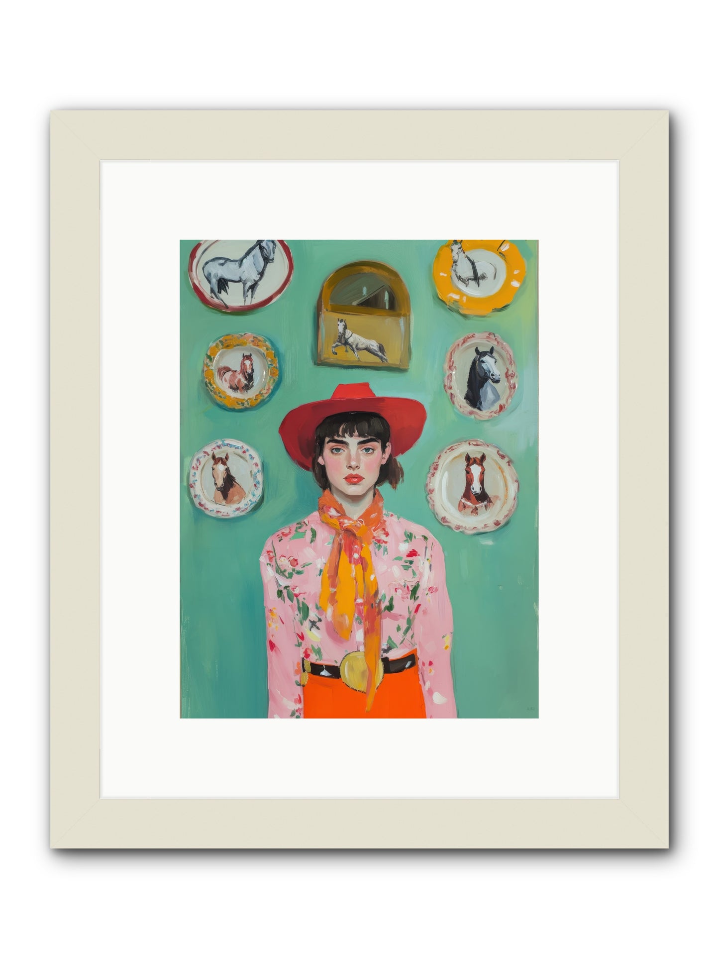 Desert Monarch -- Framed Print - White 9x12