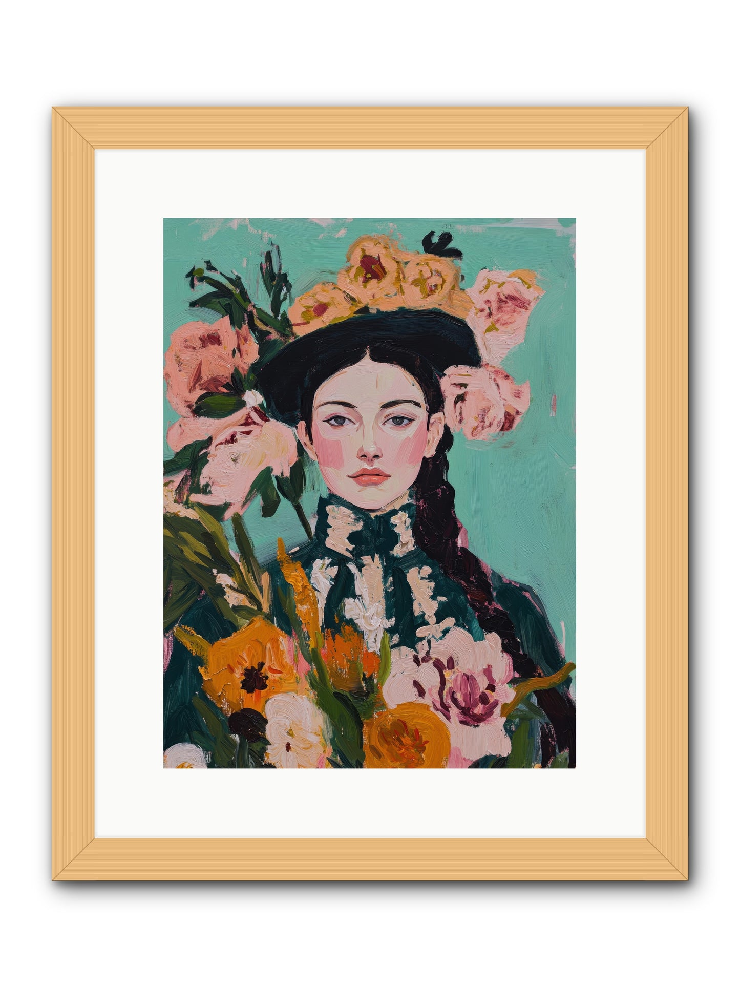 Desert Pearl -- Framed Print - Natural 12x16