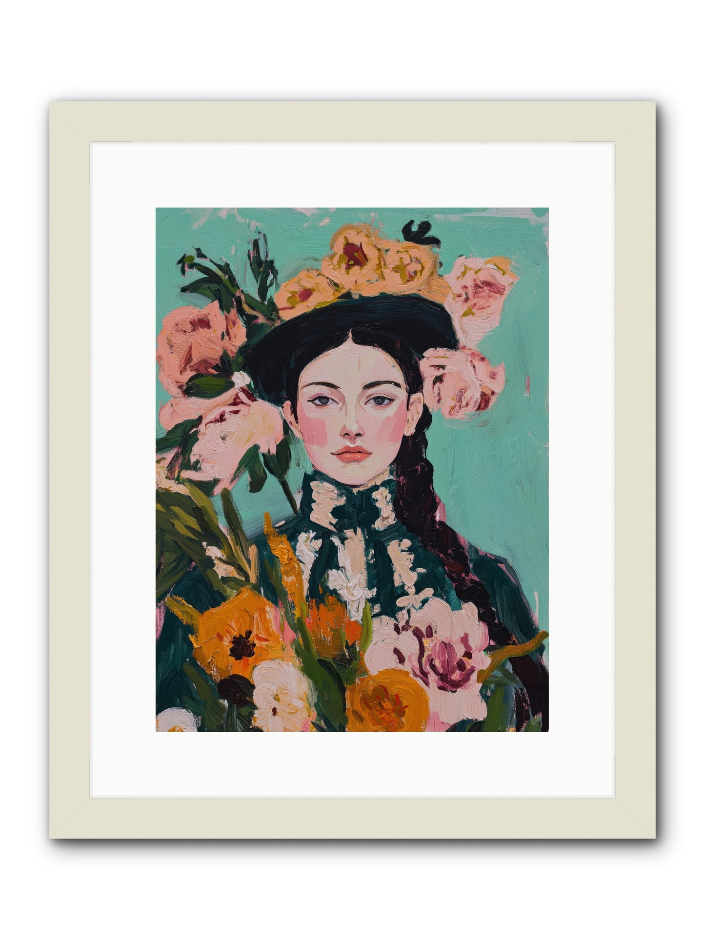 Desert Pearl -- Framed Print - White 12x16