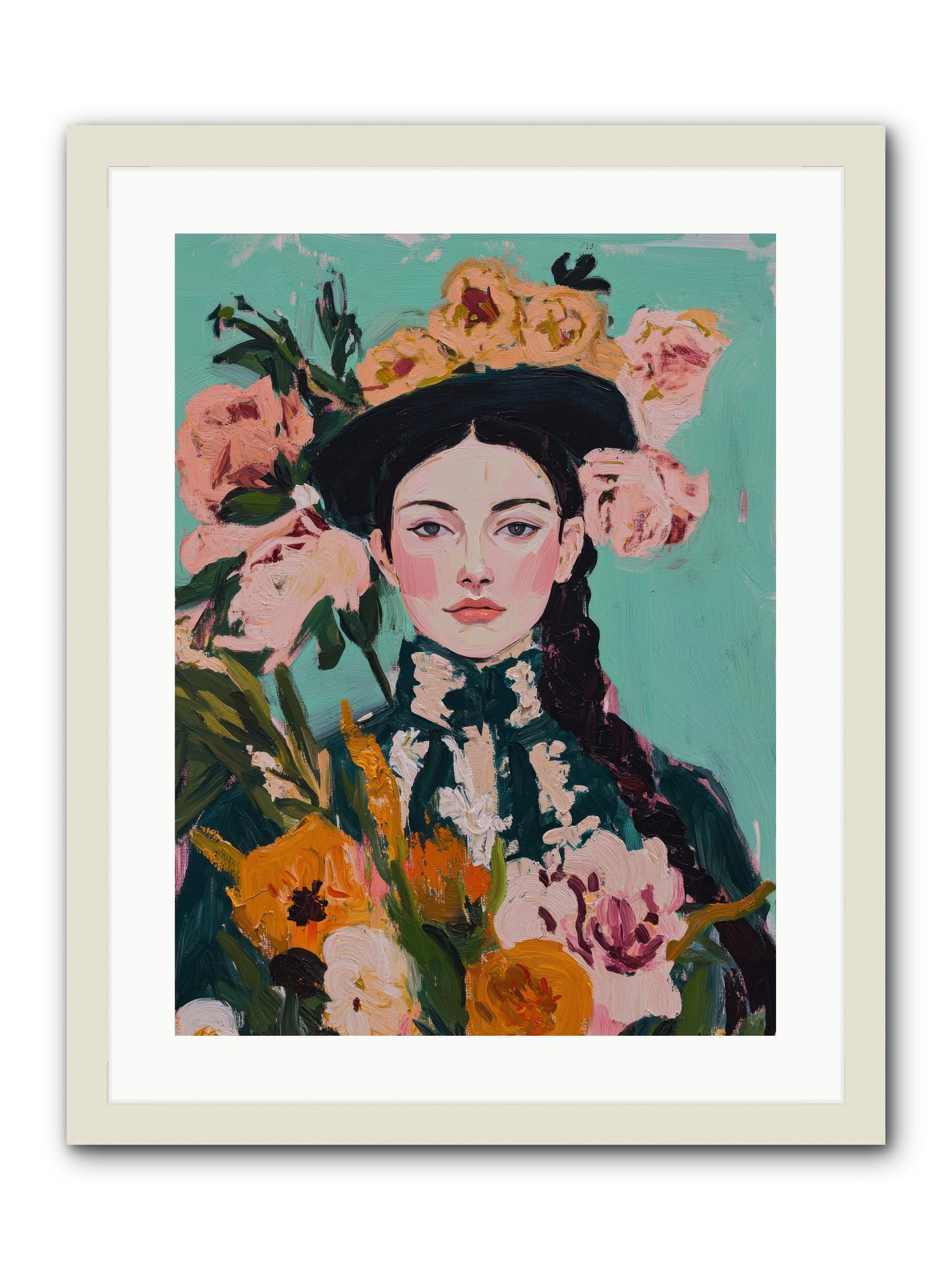 Desert Pearl -- Framed Print - White 18x24