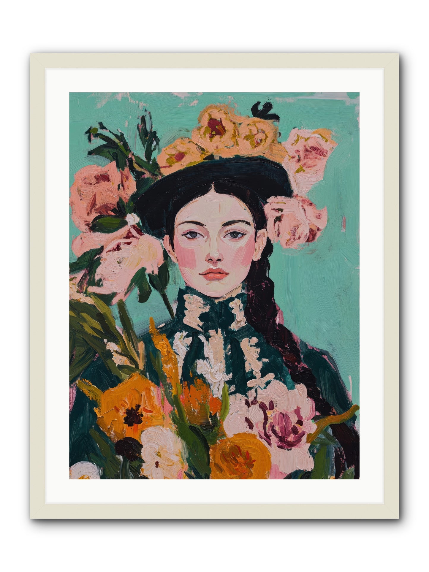 Desert Pearl -- Framed Print - White 24x32