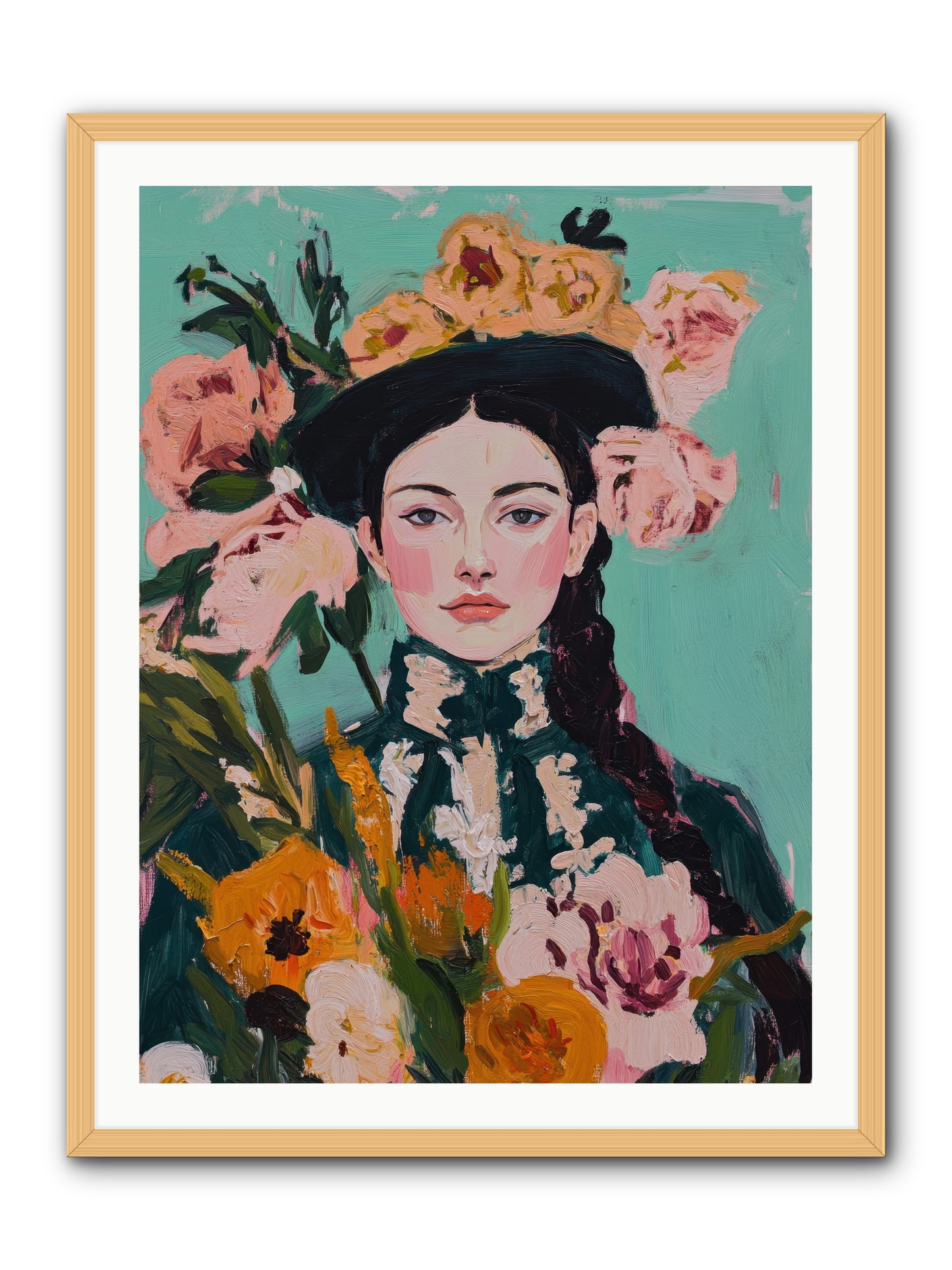 Desert Pearl -- Framed Print - Natural 30x40