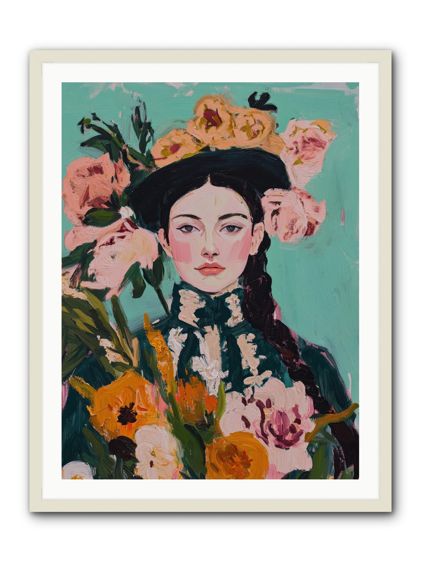 Desert Pearl -- Framed Print - White 30x40